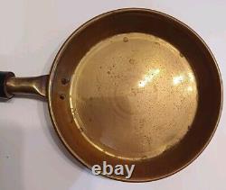 Lot De 2 Poêles En Laiton A Restauré Diam 13 Cm Et 16.5