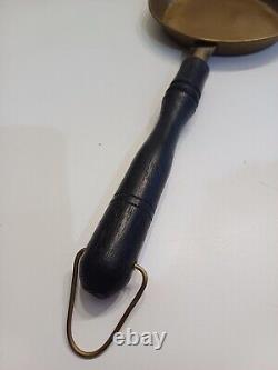 Lot De 2 Poêles En Laiton A Restauré Diam 13 Cm Et 16.5