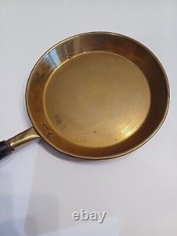 Lot De 2 Poêles En Laiton A Restauré Diam 13 Cm Et 16.5