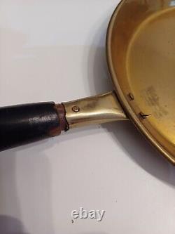 Lot De 2 Poêles En Laiton A Restauré Diam 13 Cm Et 16.5
