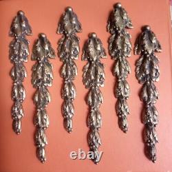 Lot De 6 Grands Bronzes D'ameublement Style Louis XVI