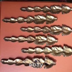 Lot De 6 Grands Bronzes D'ameublement Style Louis XVI