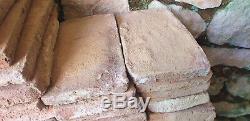 Lot de 450 briques de cheminée d'époque 17/18e 20x10x2,5cm environ