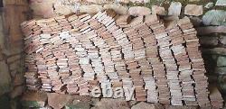 Lot de 450 briques de cheminée d'époque 17/18e siècle 20x10x2,5cm