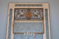 Magnifique porte et contre-porte en fer forgé d'époque 1900