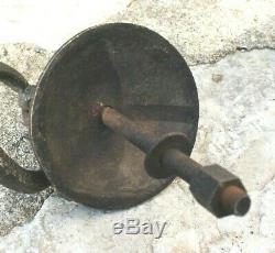 Marteau ou heurtoir de porte tète d éléphant en bronze (serrure)