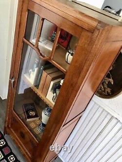 Meuble bibliothèque art déco, armoire vitrine ancienne vintage