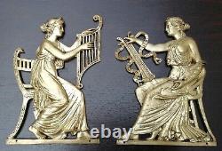 Musique Impériales Musiciennes à l'Antique Bronze Architectural