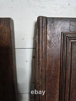 Paire De Portes En Bois Sculpté En Chêne