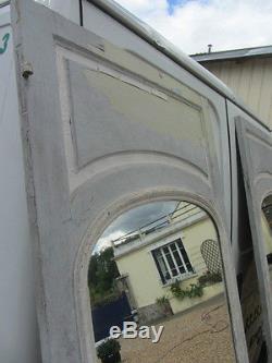Paire d'anciennes portes avec miroir, époque XIX°