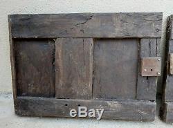 Paire de panneaux en bois sculpté 16-17ème / Portes Haute-époque / Carved wood