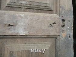 Paire de porte de placarde de manoir en chêne ancienne