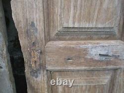 Paire de porte de placarde de manoir en chêne ancienne