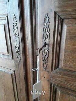 Paire de portes d'armoire anciennes + ou 120 ans