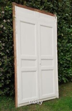 Paire de portes de placard XIX° et cadre, boiserie cupboard doors frame woodwork