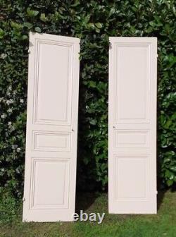 Paire de portes de placard h200xl60cm chacune ancienne Pair of Closet Doors Each