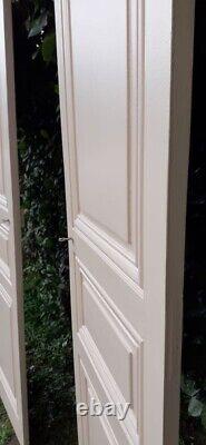 Paire de portes de placard h200xl60cm chacune ancienne Pair of Closet Doors Each