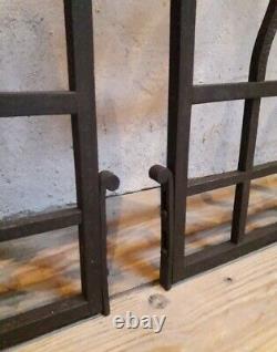 Paire grilles intérieures portail fer forgé Art Déco ancien Interior Gates iron