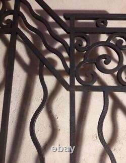 Paire grilles intérieures portail fer forgé Art Déco ancien Interior Gates iron