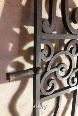 Paire grilles intérieures portail fer forgé Art Déco ancien Interior Gates iron