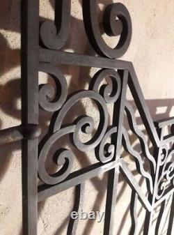 Paire grilles intérieures portail fer forgé Art Déco ancien Interior Gates iron