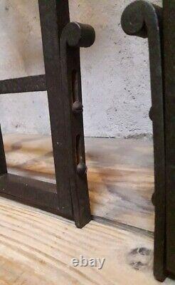 Paire grilles intérieures portail fer forgé Art Déco ancien Interior Gates iron