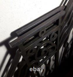 Paire grilles intérieures portail fer forgé Art Déco ancien Interior Gates iron