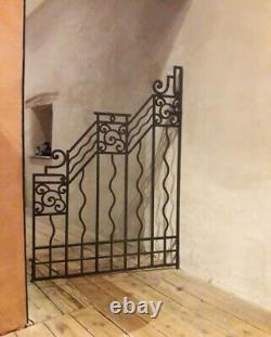 Paire grilles intérieures portail fer forgé Art Déco ancien Interior Gates iron