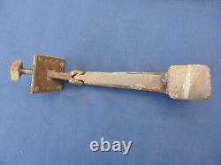 Pendeloque Heurtoir Marteau porte d'entrée clou rosace fer forgé ancien Ht 16,5