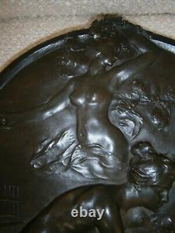 Plaque en bronze de F Charpentier