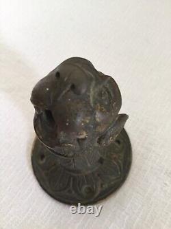 Poignée de Porte 18/19 ème Bronze trace d'or