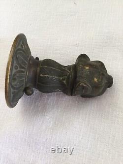 Poignée de Porte 18/19 ème Bronze trace d'or