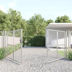 Portail en Maille de Jardin Portillon de Patio Terrasse Acier Galvanisé vidaXL