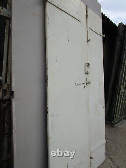 Porte 2 vantaux tierce communication bois châtaignier ancienne 206 X 103 cm