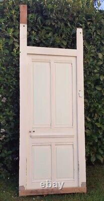 Porte 81.2x212 et cadre, bâti de communication ancienne bois old door and frame