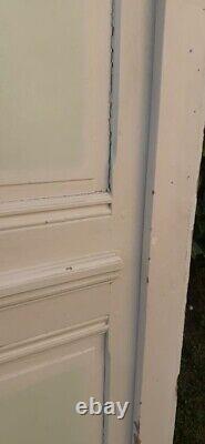 Porte 81.2x212 et cadre, bâti de communication ancienne bois old door and frame