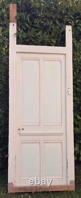 Porte 81.2x212 et cadre, bâti de communication ancienne bois old door and frame