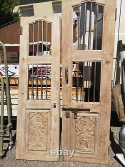 Porte ancienne sculptees indienne