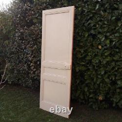 Porte communication h215xL75,5cm ancienne panneautée moulurée bois antique door