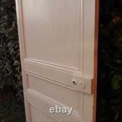 Porte communication h215xL75,5cm ancienne panneautée moulurée bois antique door