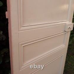 Porte communication h215xL75,5cm ancienne panneautée moulurée bois antique door