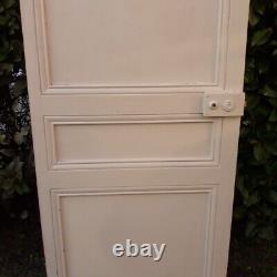 Porte communication h215xL75,5cm ancienne panneautée moulurée bois antique door