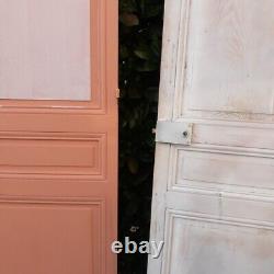 Porte communication h215xL75,5cm ancienne panneautée moulurée bois antique door