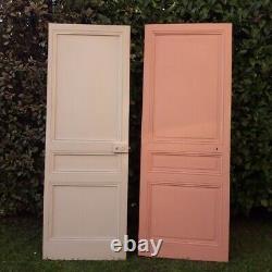 Porte communication h215xL75,5cm ancienne panneautée moulurée bois antique door