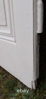 Porte communication h221,5x90cm ancienne panneautée moulurée bois antique door