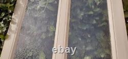 Porte communication vitrée translucide H233,5xL84,5 ancienne XX° old glass door