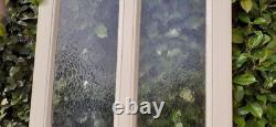 Porte communication vitrée translucide H233,5xL84,5 ancienne XX° old glass door