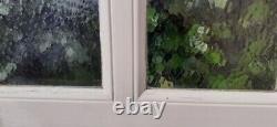 Porte communication vitrée translucide H233,5xL84,5 ancienne XX° old glass door