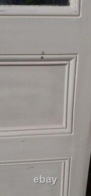 Porte communication vitrée translucide H233,5xL84,5 ancienne XX° old glass door