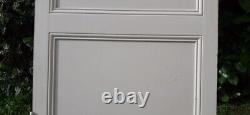 Porte communication vitrée translucide H233,5xL84,5 ancienne XX° old glass door